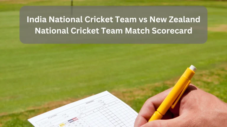 India National Cricket Team vs New Zealand National Cricket Team Match Scorecard