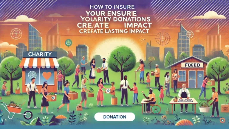 How to Ensure Your Charity Donations Create Lasting Impact